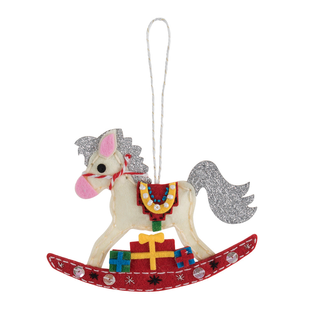 Rocking Horse Decoration | Christmas Sewing Kit | Complete Craft Kit