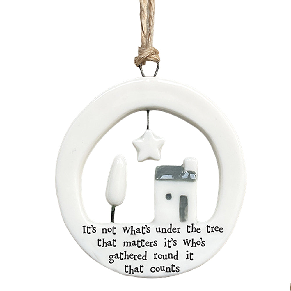Not What's Under The Tree | Porcelain Ornament | Cracker Filler | Little Gift