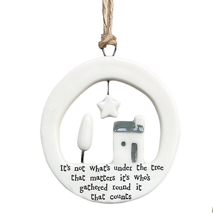 Not What's Under The Tree | Porcelain Ornament | Cracker Filler | Little Gift