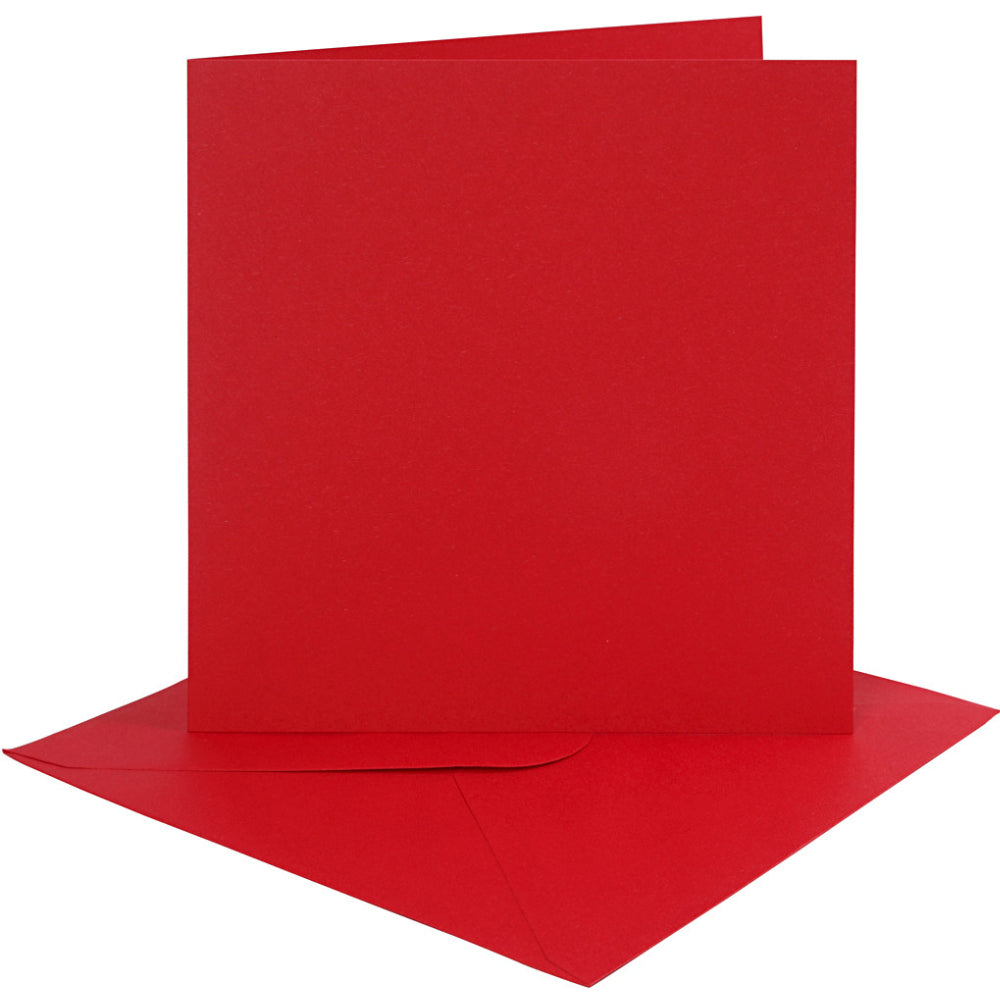 4 Coloured 6x6 Cards & Envelopes for Card Making Crafts | Card Making Blanks