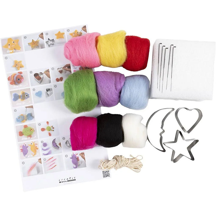 Needle Felting Starter Craft Kit | Felt Sealife | Complete Boxed Set