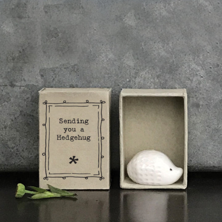 Sending You a Hedgehug | Porcelain Hedgehog | Little Gift | Cracker Filler