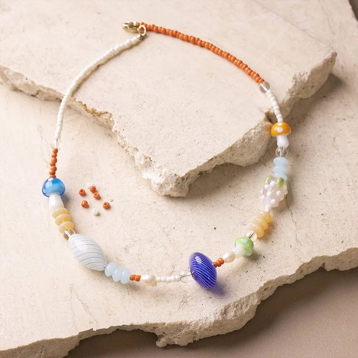 Bright Chunky Bead Necklace | Jewellery Making Craft Kit