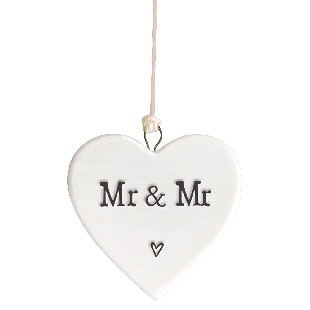Mr/s & Mr/s Heart | Little Porcelain Ornament | Cracker Filler | Little Gift
