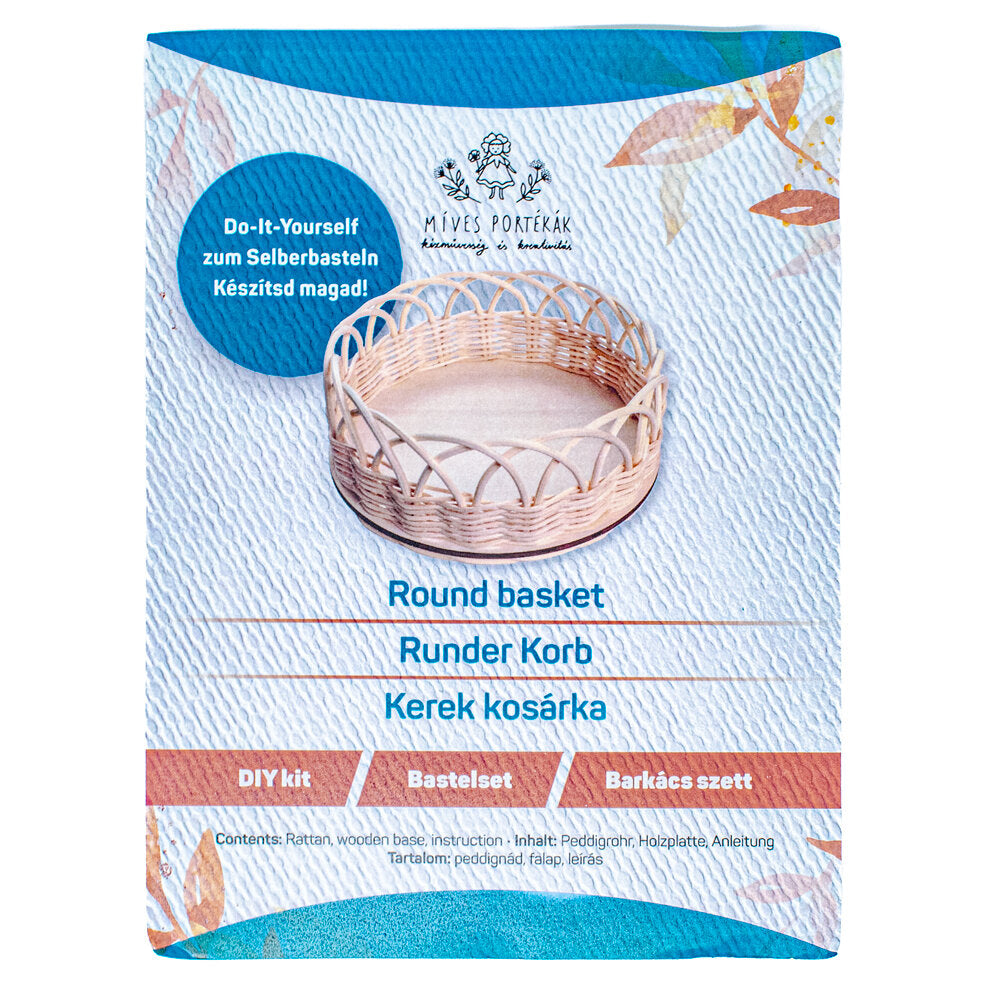 Basket Making Kit | Open Round Rattan Basket Craft Kit