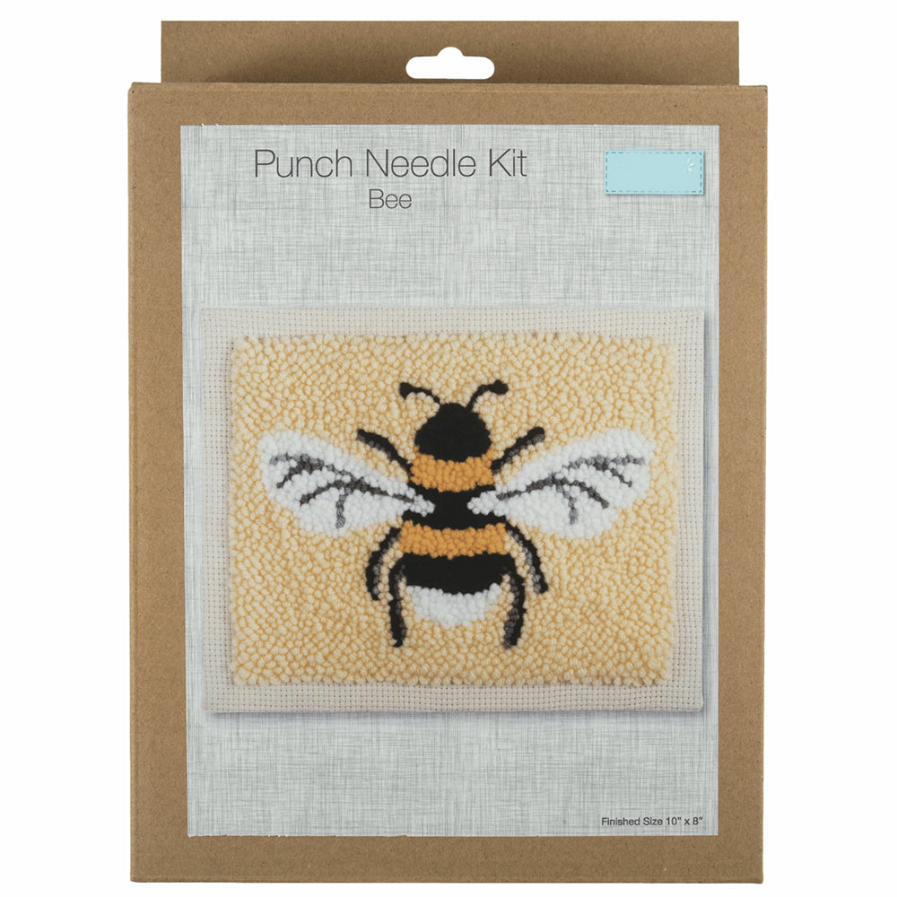 Buzzy Bee | Framed Punch Needle Craft Kit | Gift Boxed Set