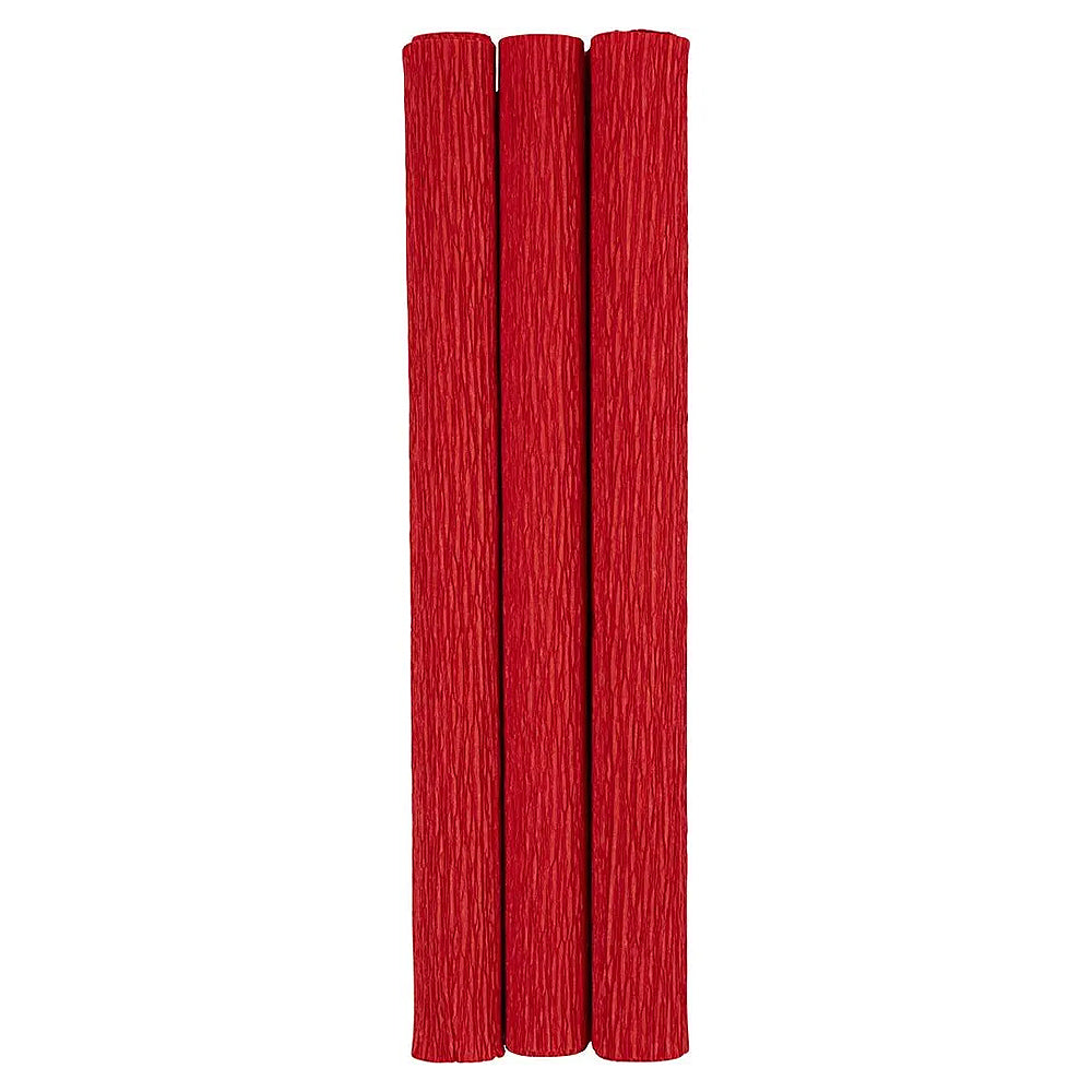 3 Single Colour Crepe Paper Rolls | Flower Making Crafts |  25cm x 60cm