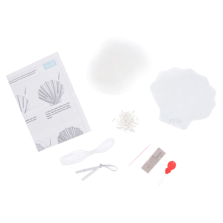 Beaded Shell Decoration | Mini Felt Sewing Kit | Complete Craft Kit