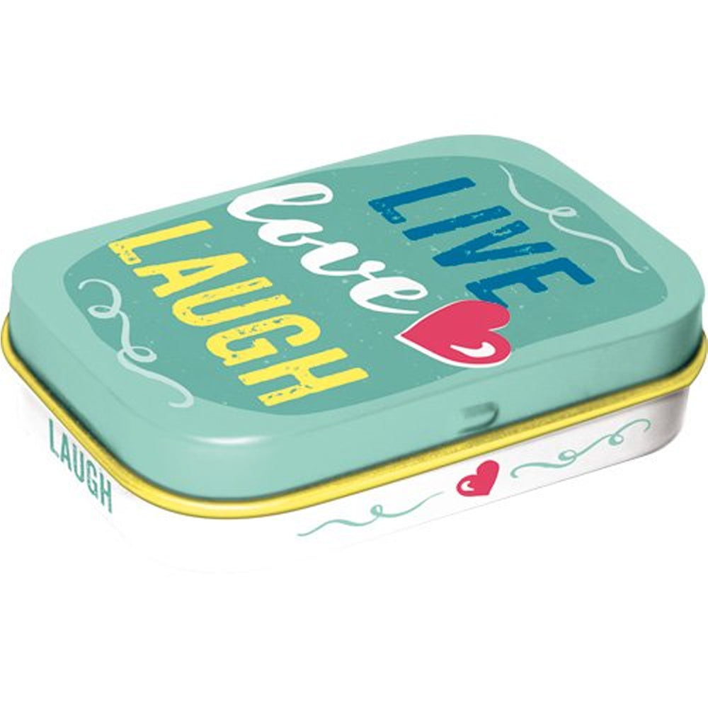 Live Love Laugh | 15g Sugar Free Mint Tin | Cracker Filler | Mini Gift
