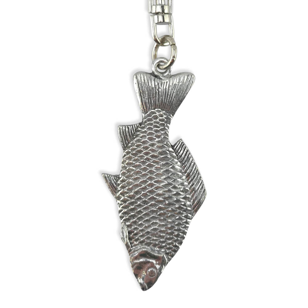 Carp Fishing | Chunky English Pewter 3D Keyring | Little Gift | Cracker Filler