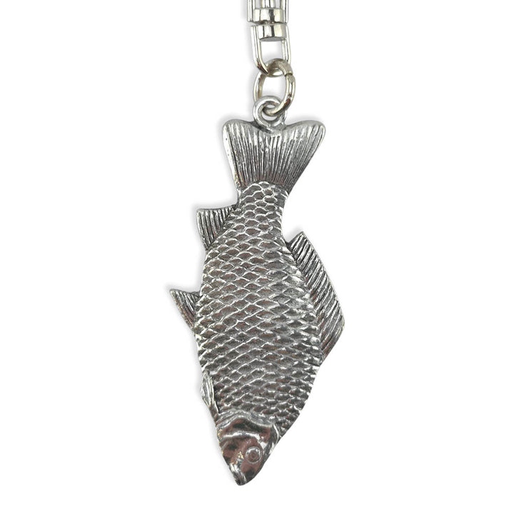 Carp Fishing | Chunky English Pewter 3D Keyring | Little Gift | Cracker Filler