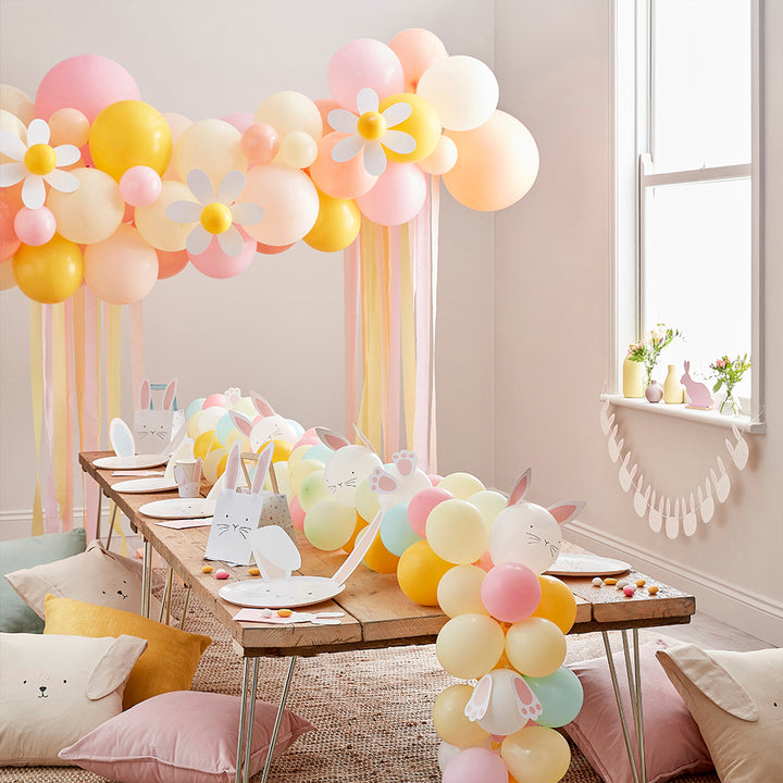 Pastel Daisy | Easter Balloon Arch | Complete DIY Kit | 70 Balloons & Accessories