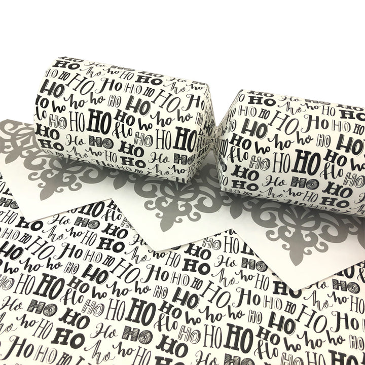 Ho Ho Ho Print Christmas Cracker Making Kits - Make & Fill Your Own