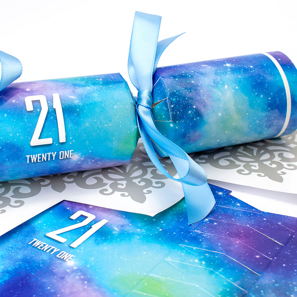 6 Galaxy - 21st Birthday Cracker Making Craft Kit - Make & Fill Your Own