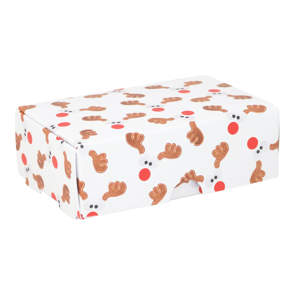 Cheeky Rudolph | Mini Gift Box | Soap Bar Sized | 6 Boxes | 57x88x30mm