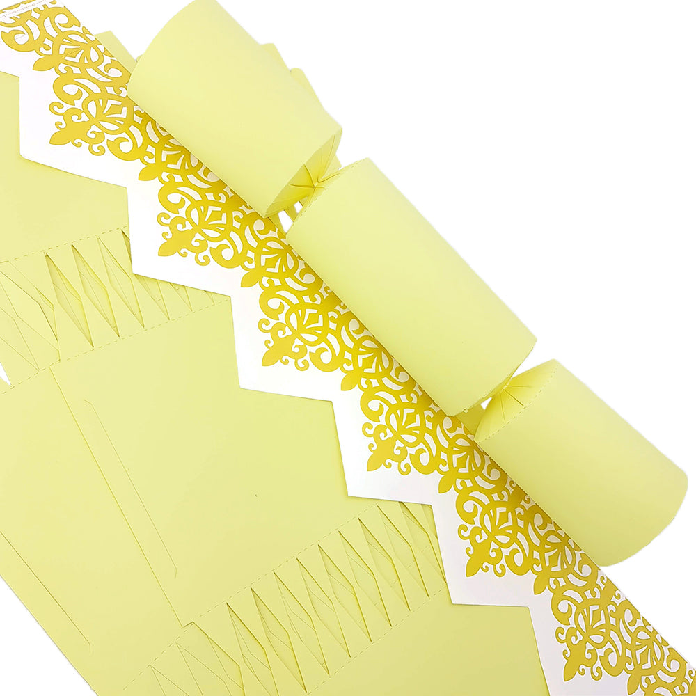 Pastel Yellow | Premium Cracker Making DIY Craft Kits | Make Your Own | Eco Recyclable