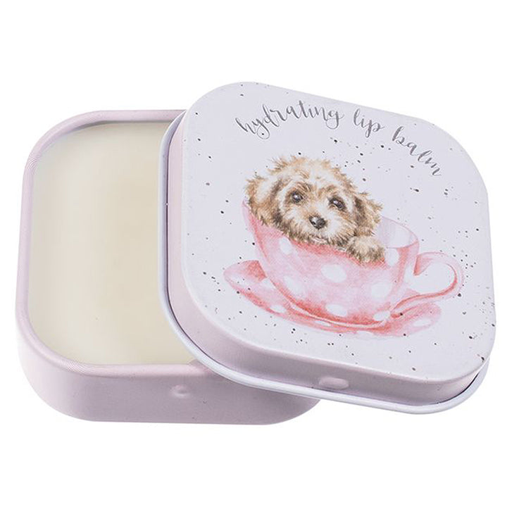 Wrendale Honey &amp; Vanilla Lip Balm in a Tin | Teacup Pup | Cracker Filler Gift