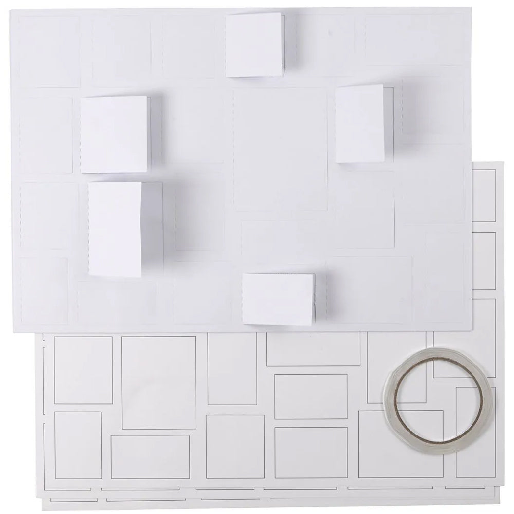 5 Jumbo 2-Part Colour &amp; Decorate Your Own Flat Card Advent Calendars