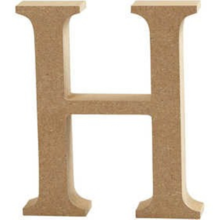 Large 13cm Wooden MDF Capital Letters, Numbers & Symbols for Crafts