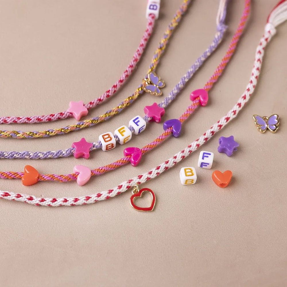 Friendship Bracelets | Kumihimo Weaving | Jewellery Making Craft Kit | Makes 5