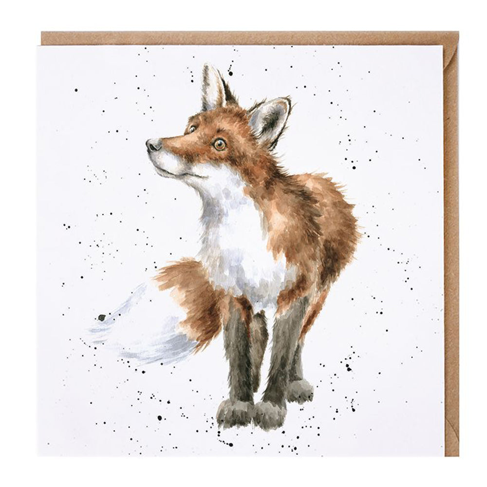 Curious Fox | Blank Card | 15x15cm | Wrendale Designs