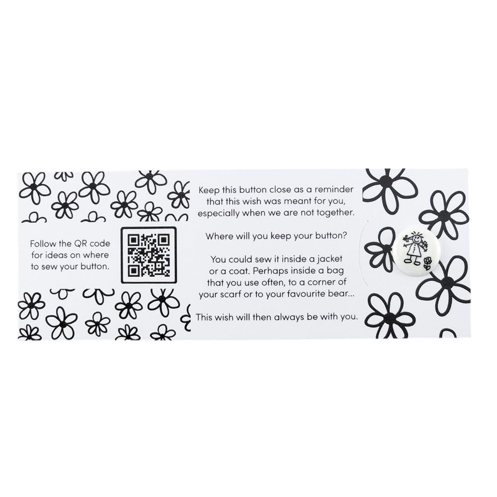 Mum, Thanks For Being You | Button Wishes Sew On Token | Cracker Filler