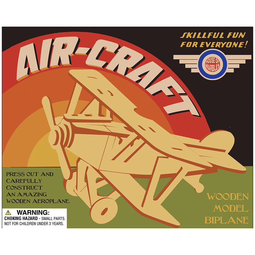 Aircraft | Wooden Construction Kit for Kids | No Glue | Crafty Gift Idea