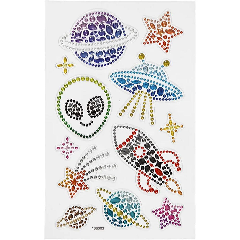 Outer Space | Jewelled Diamond Stickers | For Kids & Adults