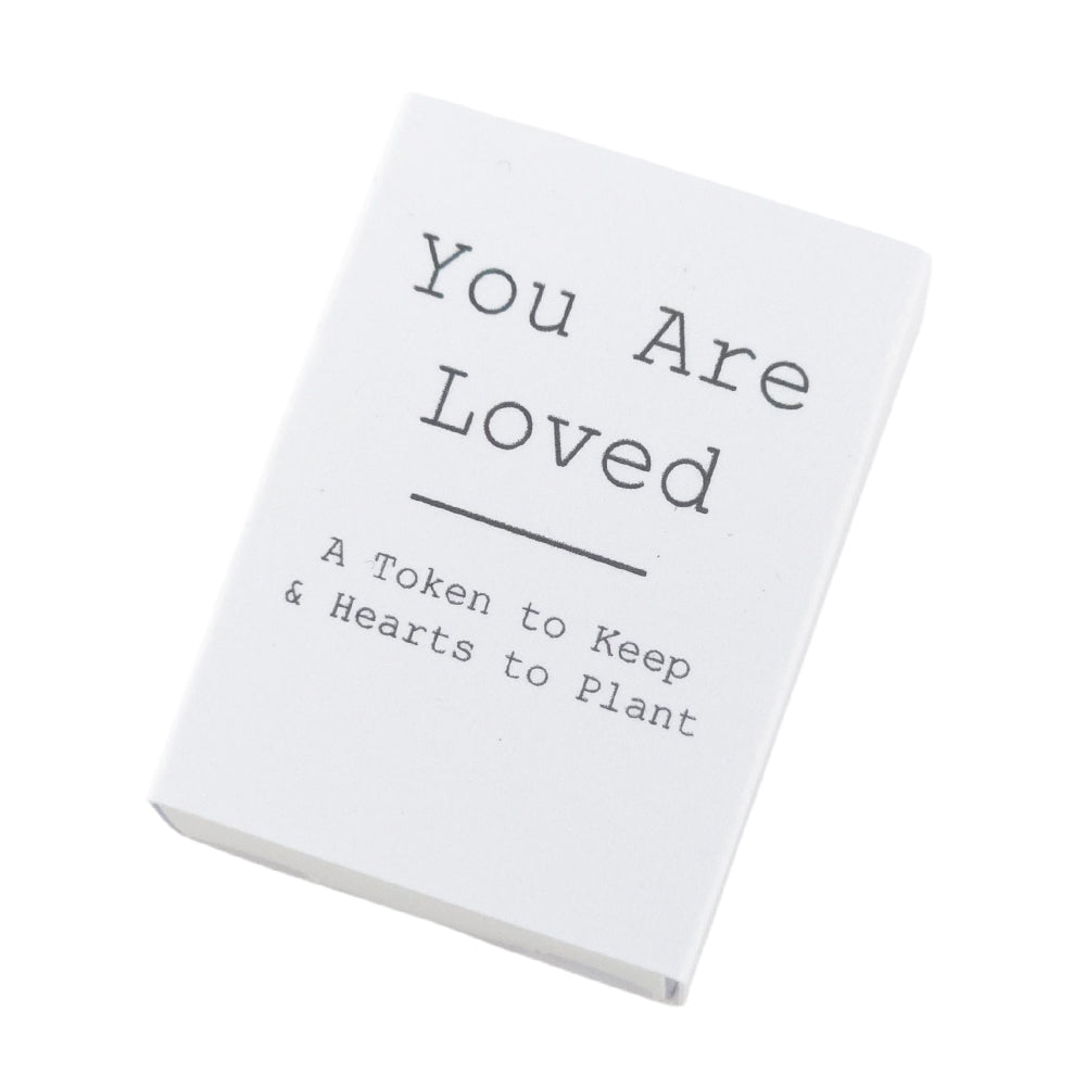 You Are Loved | Ceramic Token &amp; Hearts to Plant | Cracker Filler | Little Gift