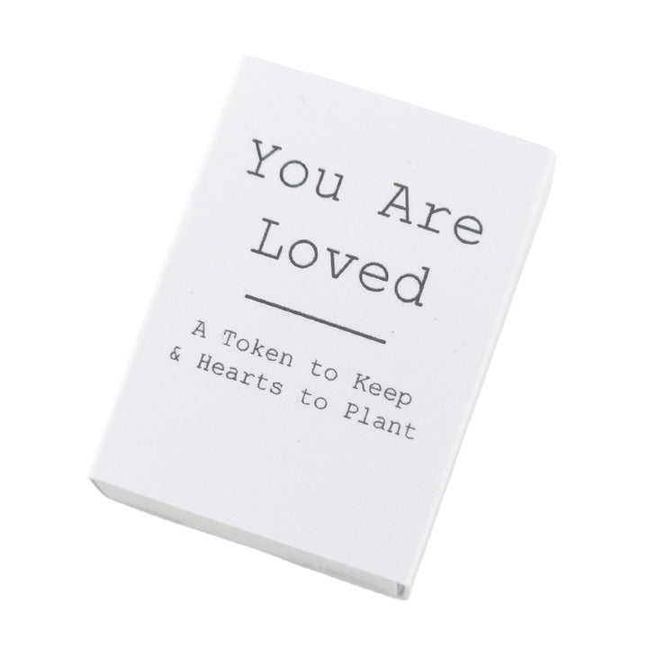 You Are Loved | Ceramic Token &amp; Hearts to Plant | Cracker Filler | Little Gift