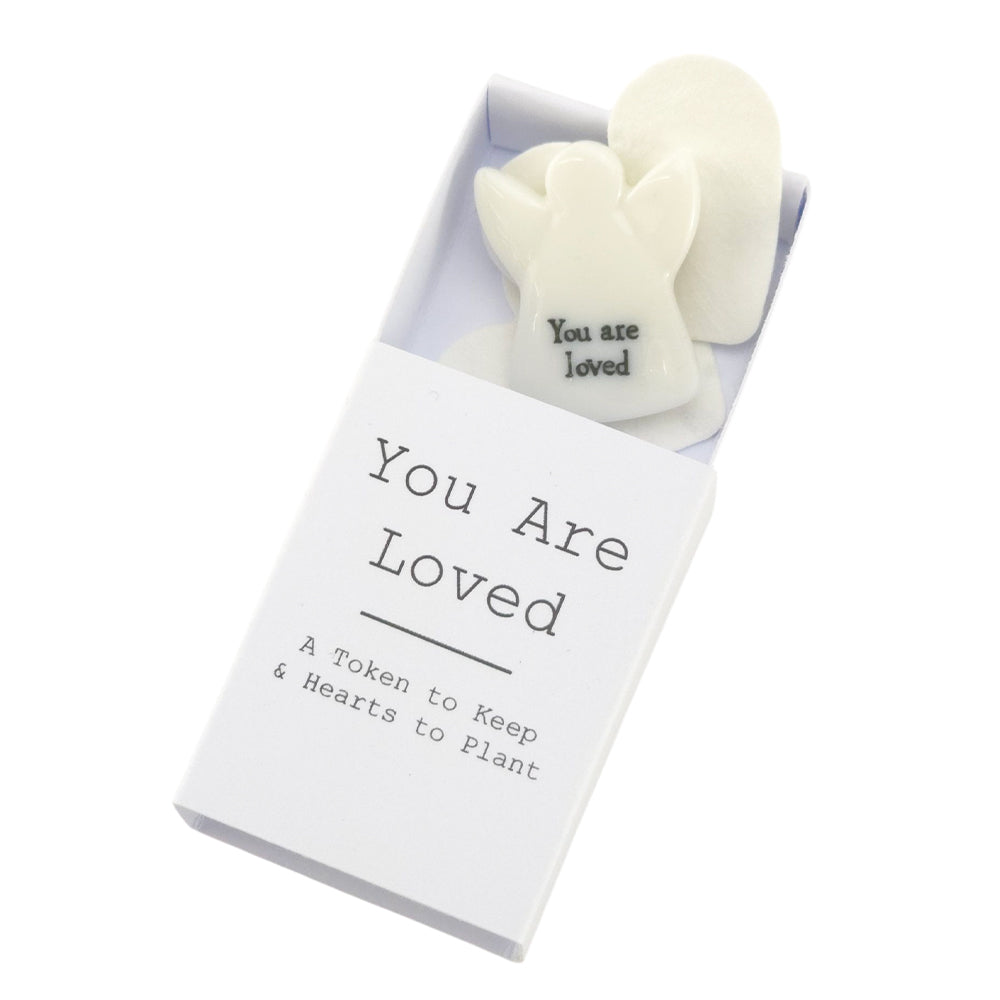 You Are Loved | Ceramic Token & Hearts to Plant | Cracker Filler | Little Gift