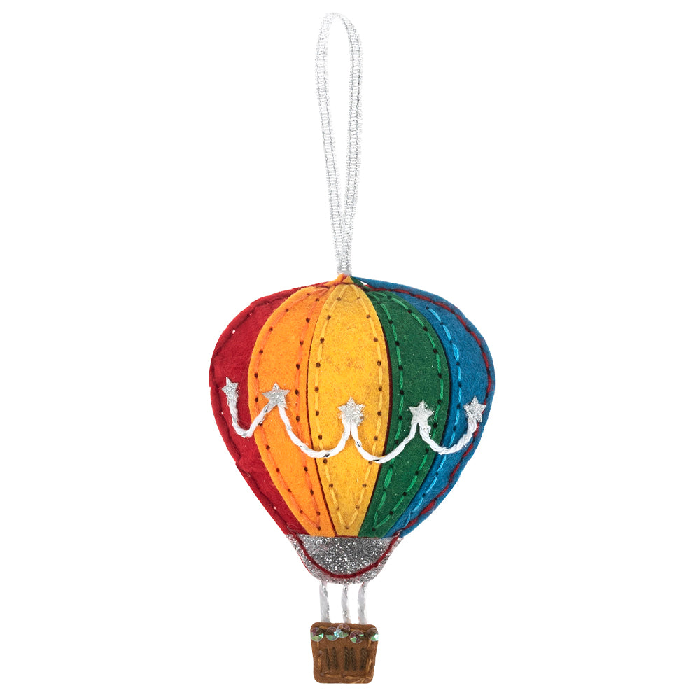 Hot Air Balloon Decoration | Mini Felt Sewing Kit | Complete Craft Kit