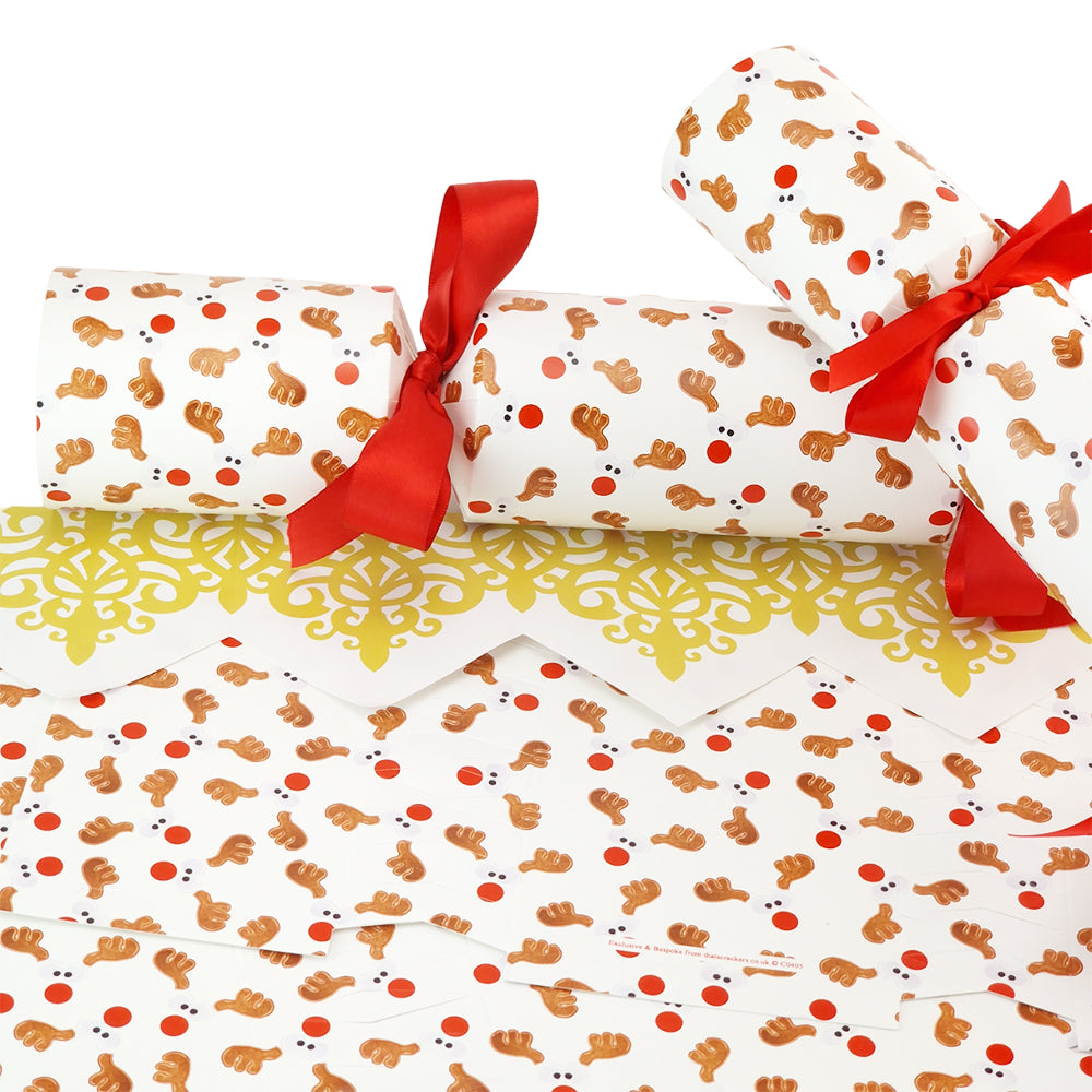 Cheeky Rudolph | Christmas Cracker Making Craft Kit | Make &amp; Fill Your Own