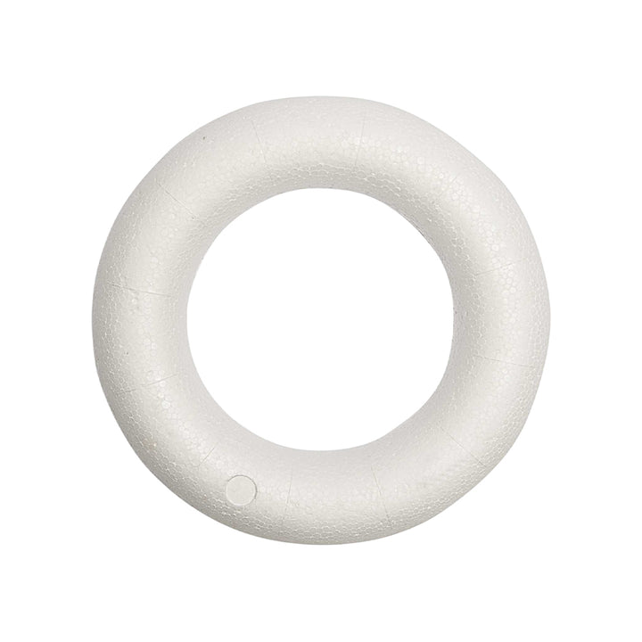 15cm to 30cm | Flat Backed Polystyrene Wreath Base | Half Hoop or Ring