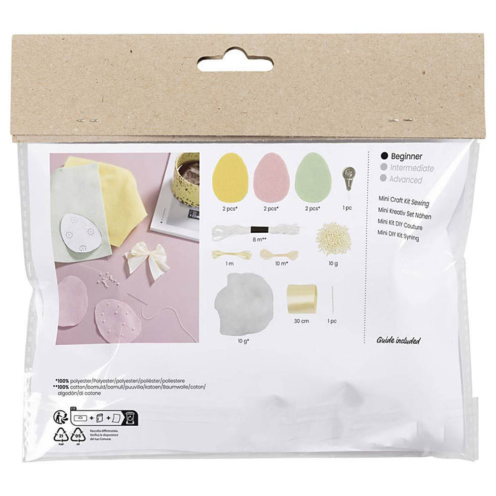 Mini Easter Sewing Kit | Makes 3 Felt Hanging Easter Eggs