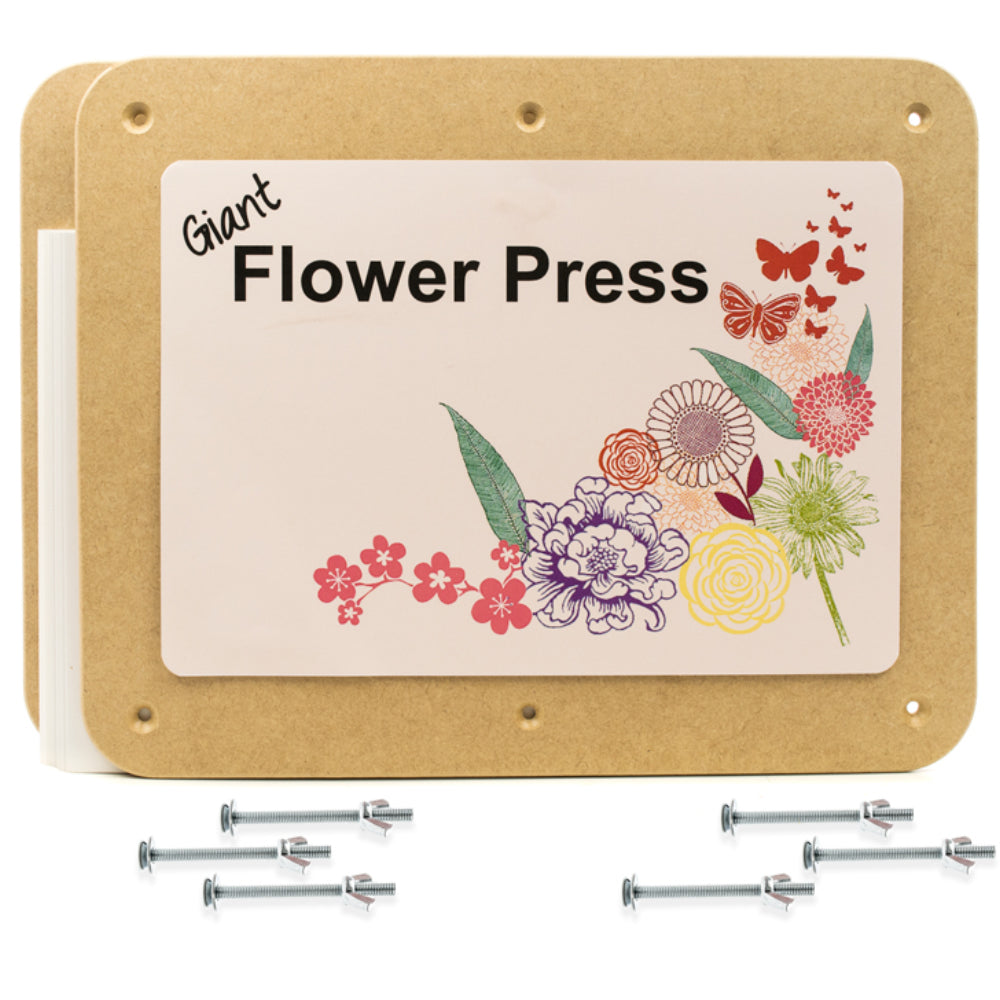 Giant 29cm x 36cm Rectangular Wooden Flower Press