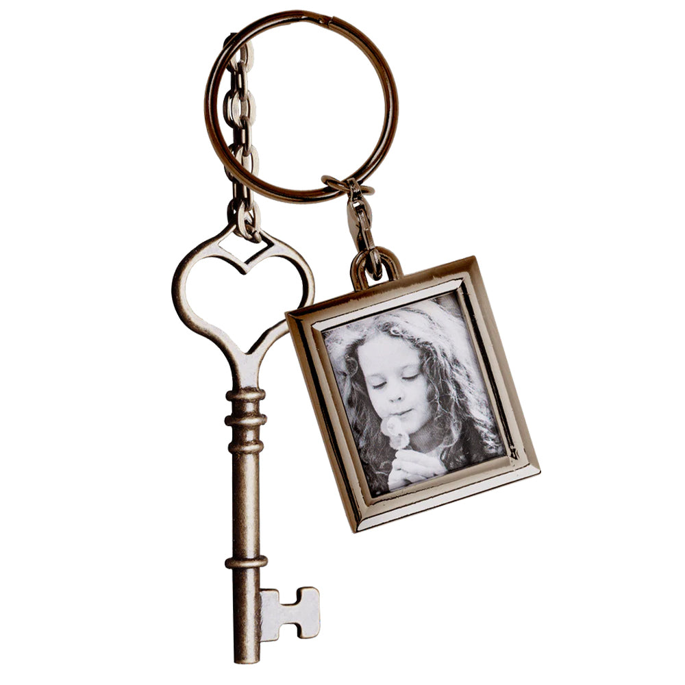 Metal Keyring with Photo Holder | I Love You to the Moon &amp; Back | Cracker Filler