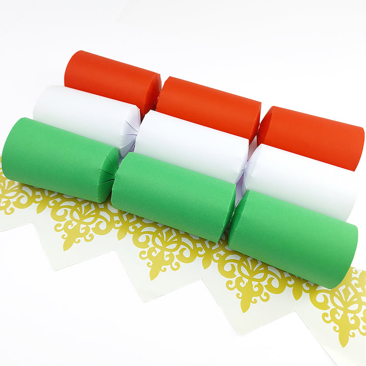 Christmas Tones | Craft Kit to Make 12 Crackers | Recyclable | Optional Raffia