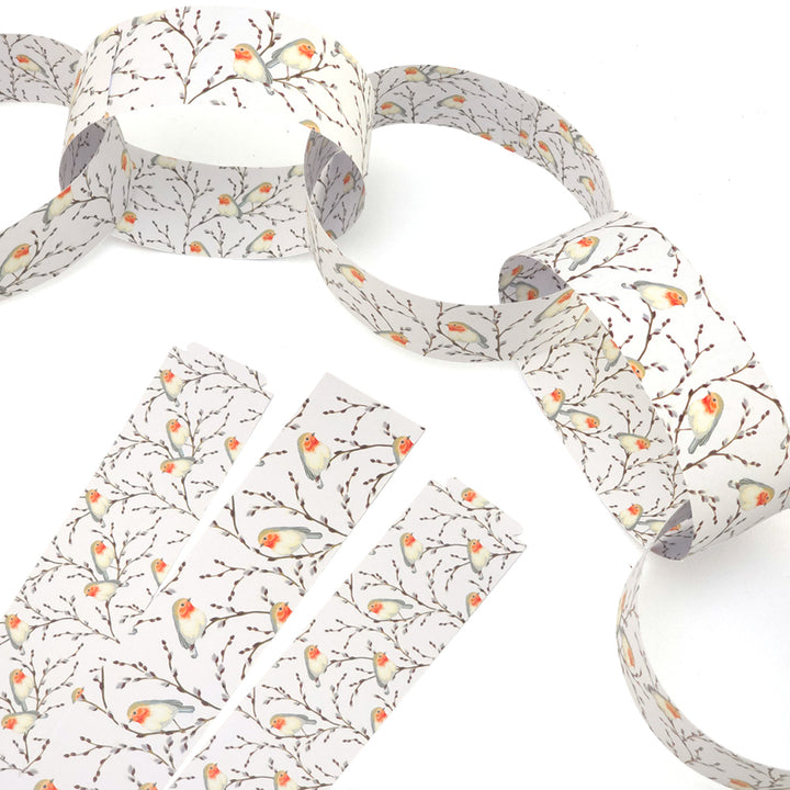 30 Reusable Christmas Paper Chains | Willow & Robin | No Glue Needed | 2.5m