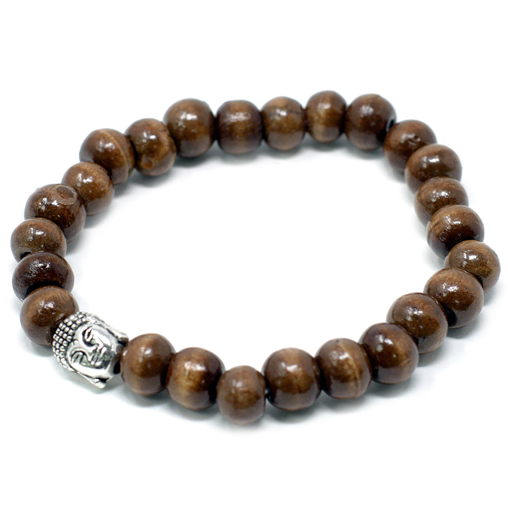 Brown Beads & Buddha Bracelet | Mini Gift | Cracker Filler