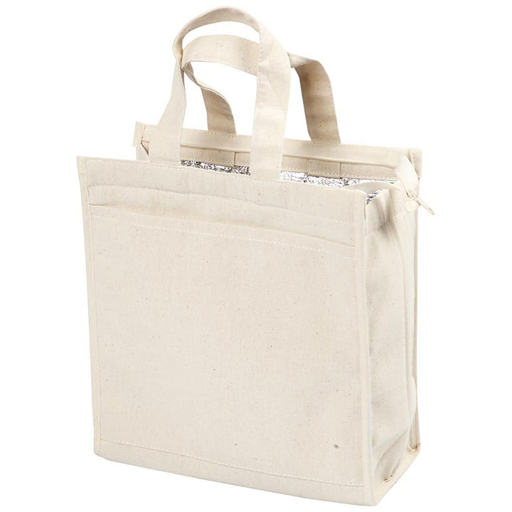 100% Cotton Insulated Cooler Bag | Textile &amp; Fabric Painting | 25x24x12 cm
