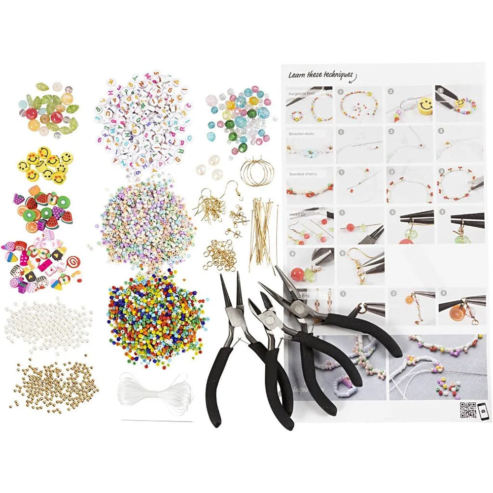Jewellery Making Starter Craft Kit for Kids| With Tools | Complete Boxed Set