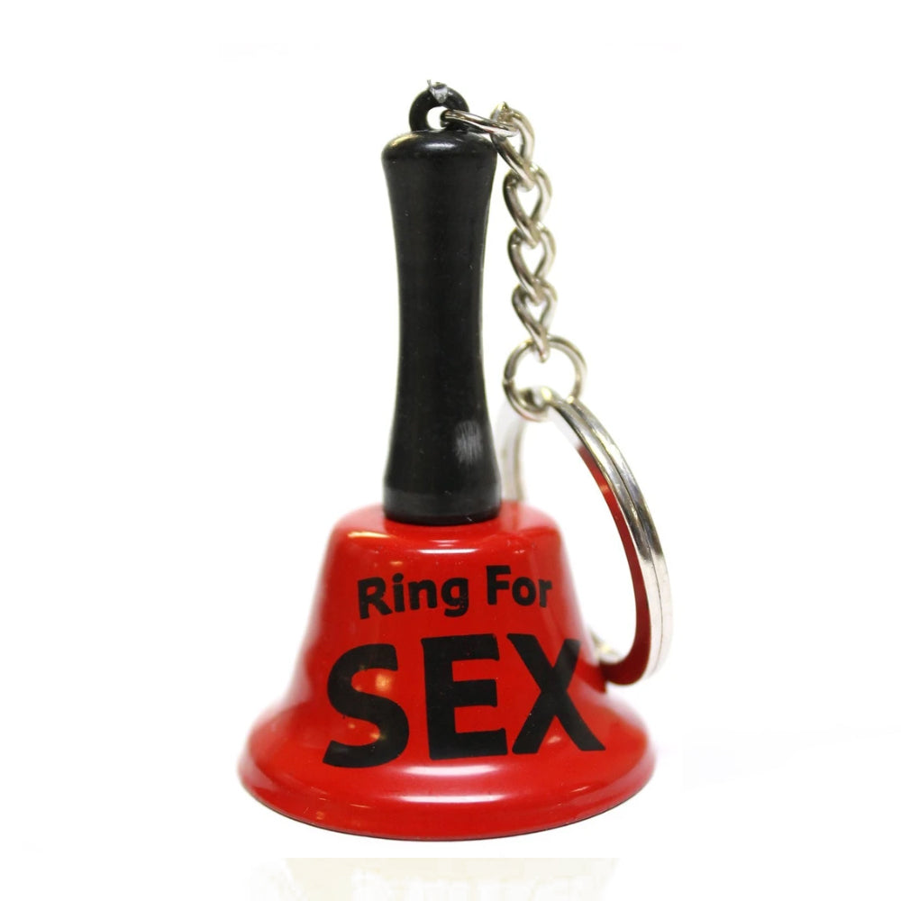 Ring for Sex - Mini Metal Bell Keyring - Cracker Filler Gift