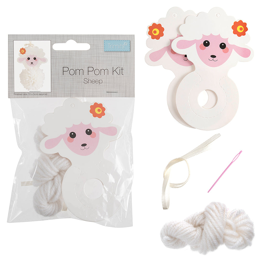Sheep Pom Pom Kit for Easter Crafts