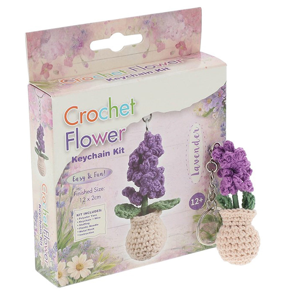 Lavender | Complete Beginners Crochet Keyring Kit