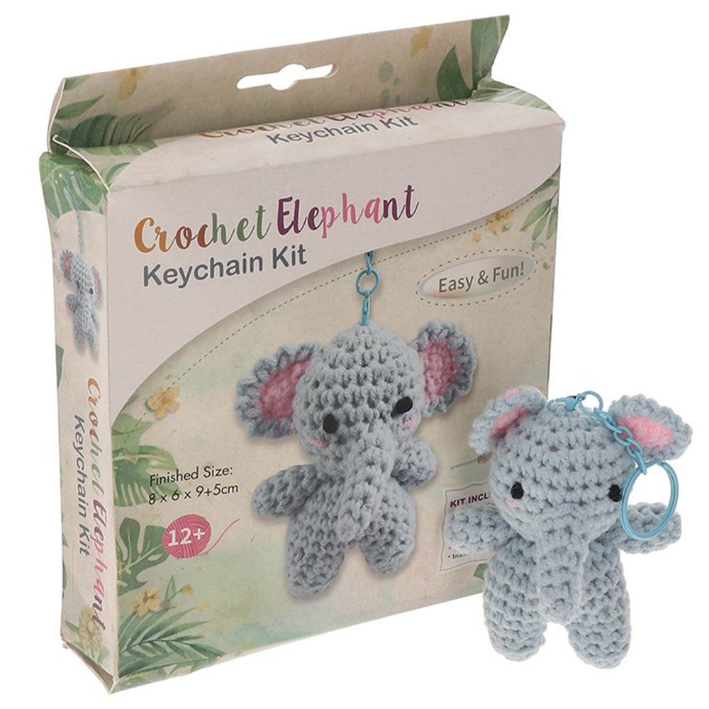 Elephant Keyring | Complete Beginners Crochet Kit
