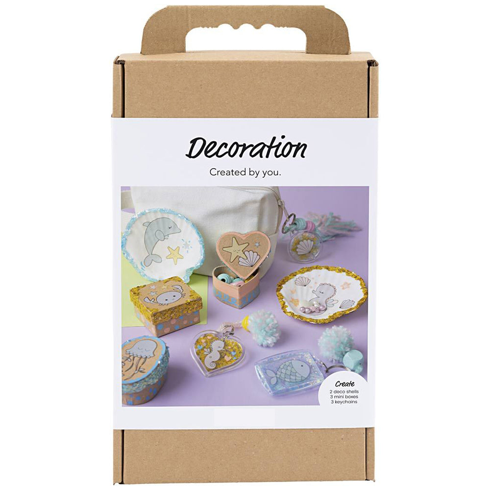 Under the Sea Collection | Complete Kids Craft Kit | Make Trays Boxes & Keyrings