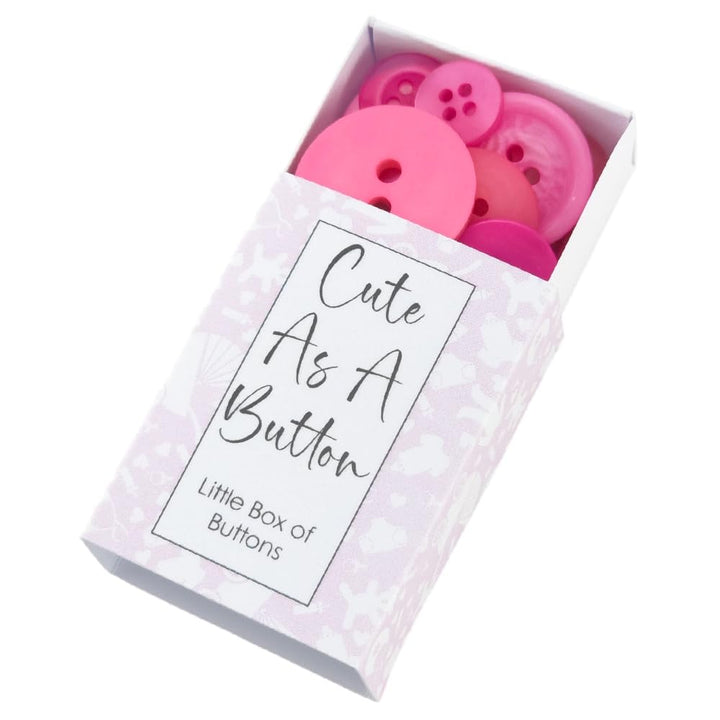 Cute as a Button | Pinks | Little Box of Buttons | Little Gift | Cracker Filler