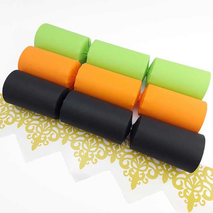 Halloween Tones | Craft Kit to Make 12 Crackers | Recyclable | Optional Raffia