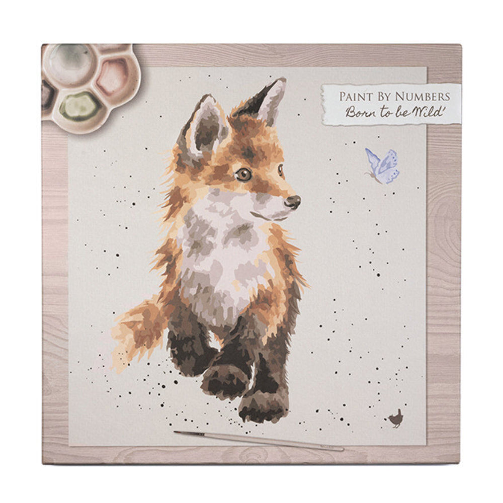 Born to Be Wild Fox | Giant Paint by Numbers for Adults | 40cm | Wrendale Designs